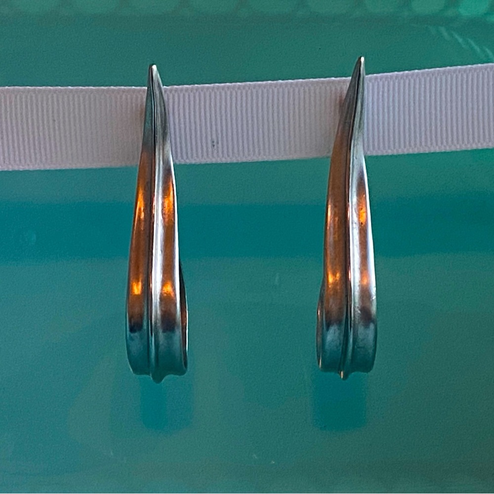 Vintage Silver Clip On Earrings